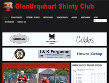 Tablet Screenshot of glenurquhartshintyclub.com